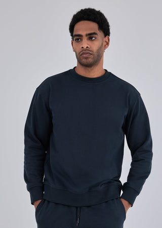 Oversized Sweater Unisex Navy Pewter