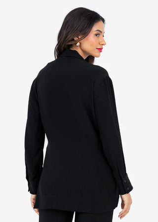 Women's Side Tie Jacket Black FINAL SALE