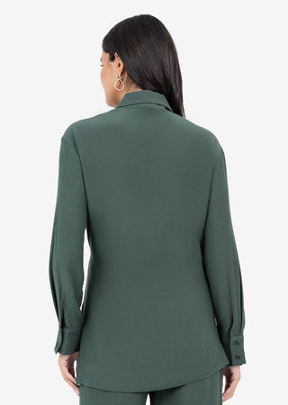 Women's Side Tie Jacket Ivy Green FINAL SALE