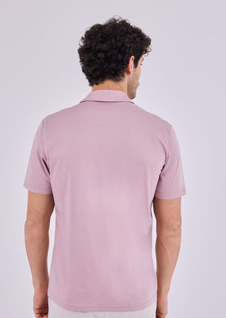 Men's Open Polo Dark Dusty Pink