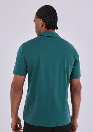 Men's Open Polo Deep Teal