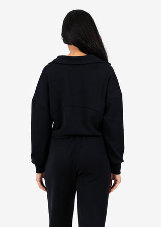 Premium Lounge Half Zip Black FINAL SALE