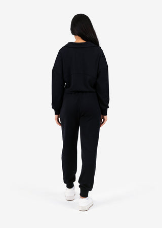 Premium Lounge Half Zip Black FINAL SALE