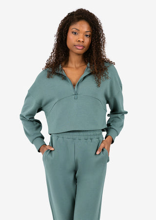Premium Lounge Half Zip Dark Forest FINAL SALE