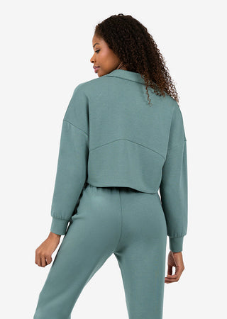 Premium Lounge Half Zip Dark Forest FINAL SALE