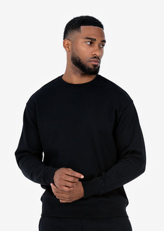 Men's Crew Neck Sweat Black FINAL SALE