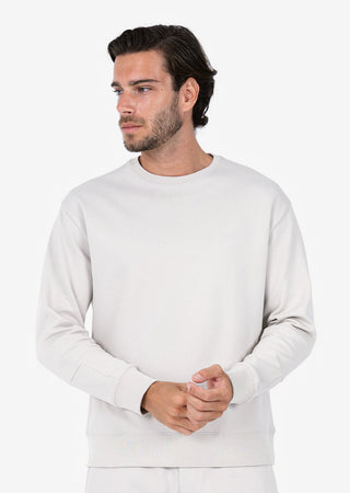 Men's Crew Neck Sweat Stone FINAL SALE