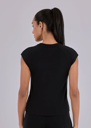 Women's Raglan Tee Black