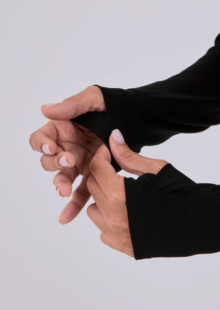 Women's Relaxed Long-Sleeve Top Black