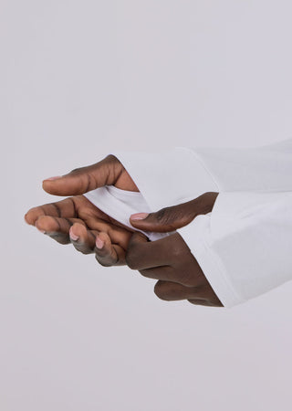 Women’s Relaxed Long-Sleeve Top White