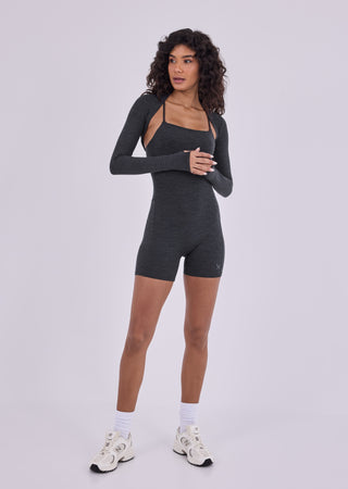 Women's Shrug Dark Grey Marl