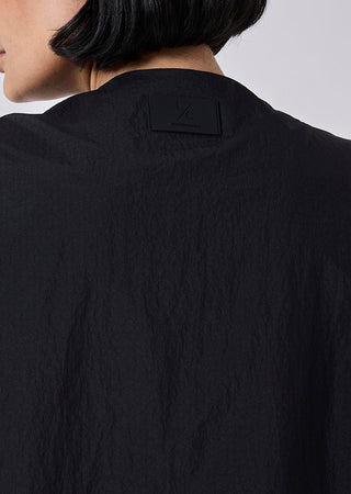 Women's Sleeveless Bomber Jacket Black