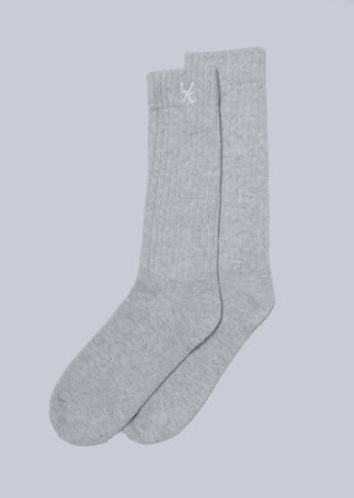 Slouch Socks Heather Grey (2 Pairs)