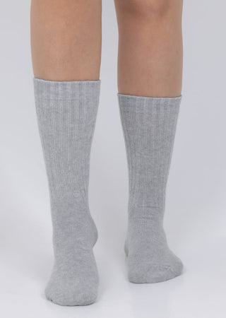 Slouch Socks Heather Grey (2 Pairs)