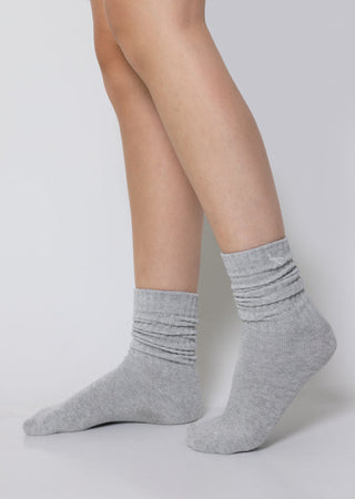 Slouch Socks Heather Grey (2 Pairs)