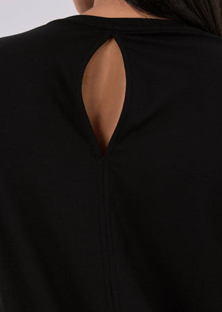 Women’s Split Back Tee Black