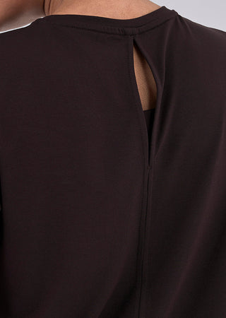 Women’s Split Back Tee Dark Cocoa