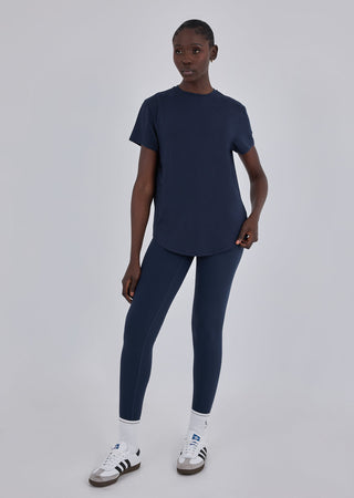 Women’s Split Back Tee Dark Navy