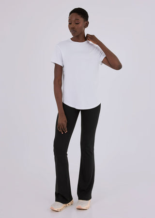 Women’s Split Back Tee White