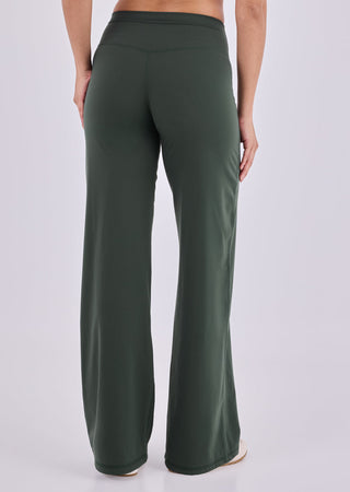 Women's Straight Leg Pants (Regular) Green Forest