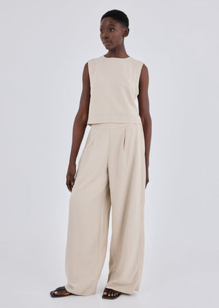 Women's Relaxed Tank Light Beige