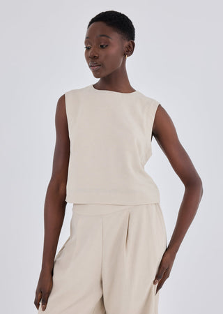 Women's Relaxed Tank Light Beige