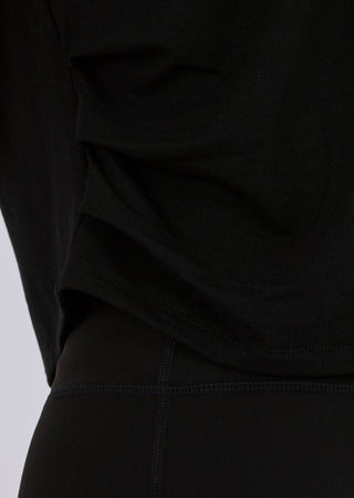 Women’s Ruched Side Tank Black