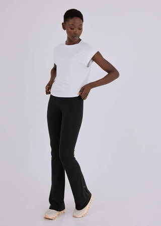 Women’s Ruched Side Tank White