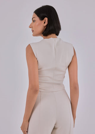 Women's Ruched Top Bone