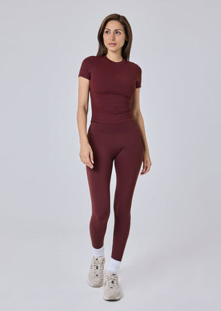 Women's Tee Dark Burgundy