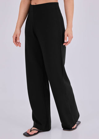 Women's Flat Waist Pant Black