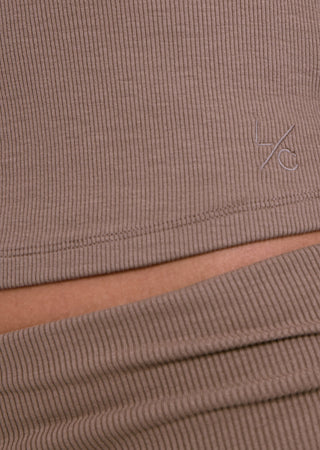 Women's V-Neck Cardigan Walnut