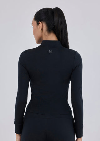 Women's Half Zip Black