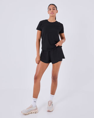 Women's Cap Sleeve Top Black FINAL SALE