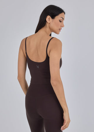 Women's Wrap Cami Top Dark Cocoa
