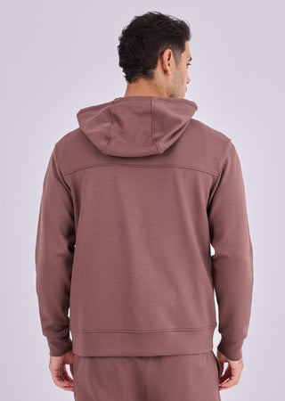Men's Zip Up Hoodie Tawny Rust